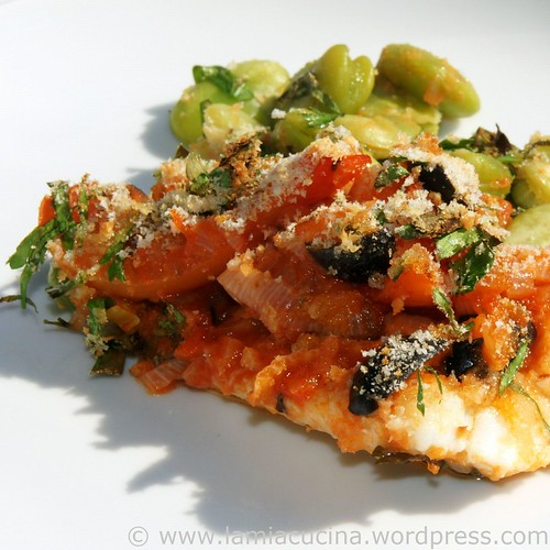 Fischgratin mit Fave