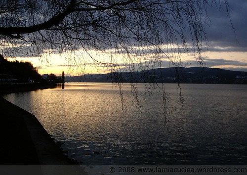 Abendstimmung auf der Heimfahrt entlang am Untersee