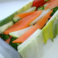 Terrine beim Befüllen