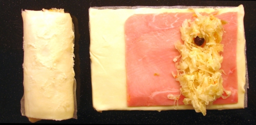 Sauerkrautweggen in Zubereitung