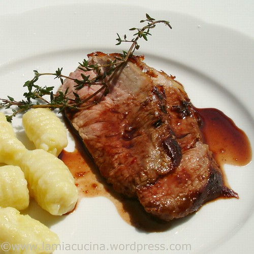kalbsnierstück mit Gnocchi