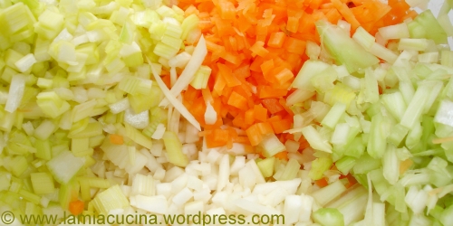 Gemüse-mirepoix