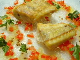 Lucioperca al Coriandolo