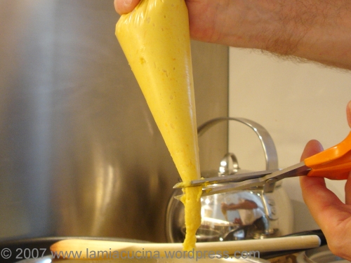 Gnocchi di polenta e zucca Abstreifen