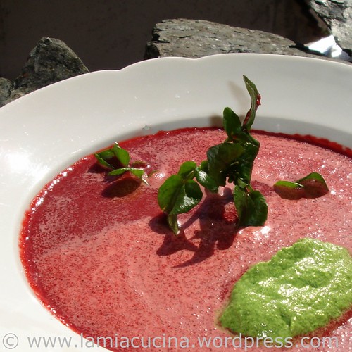 Randensuppe mit Brunnenkressepesto