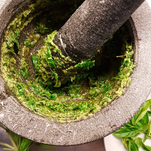 Testaroli mit Pesto 20170728_115905