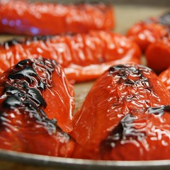 Paprika mit Sonnenbrand
