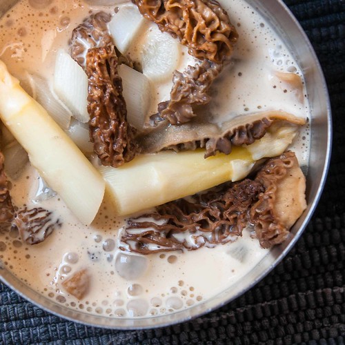 Cassolette de morilles et asperges 2018 04 17_1541