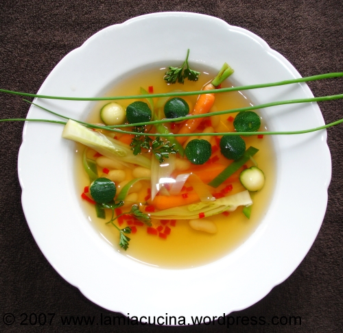 Minestra gelida-caldo