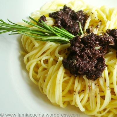 Taglierini al paté di olive