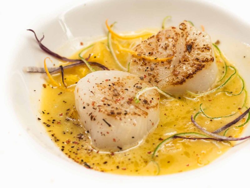 Jakobsmuscheln an Limettensauce