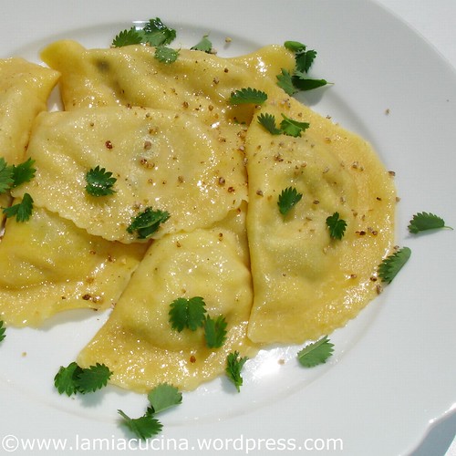 Ravioli con pimpinella