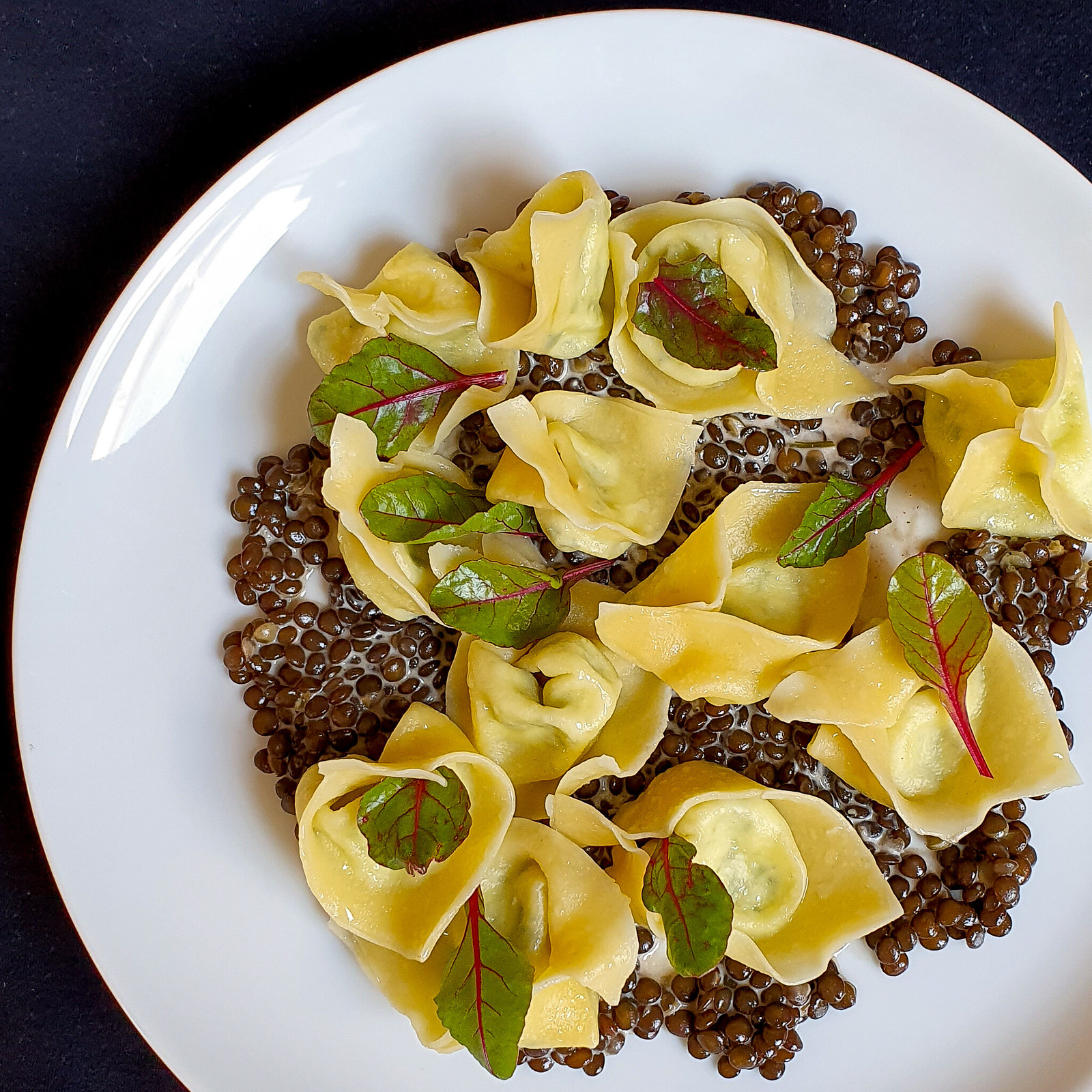Kardamomlinsen mit Tortellini 20200413_120432