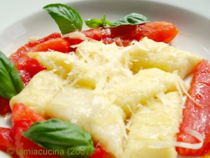 Gnocchi di patate im Teller