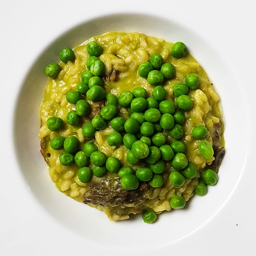 Risotto-Erbsen-Erbsencreme-Morcheln 20190430_124922