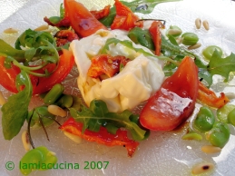Burrata con pomodori