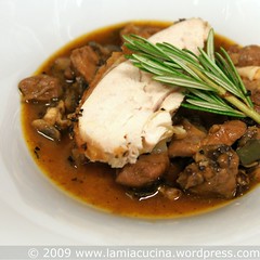 Elsässer Freilandhuhn an Gewürzjus
