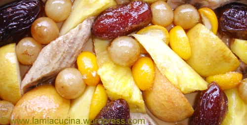 Gratin di frutta gratiniert