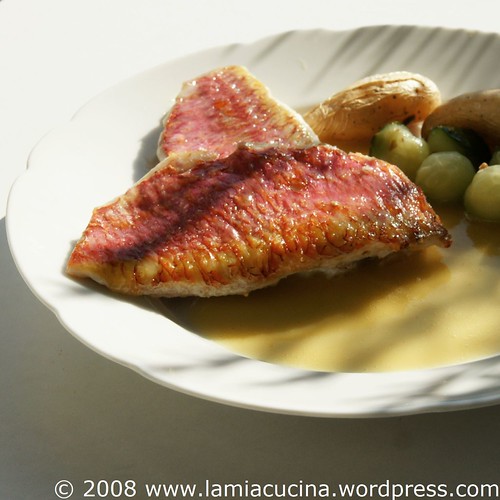 Rotbarbe mit Absinthbutter