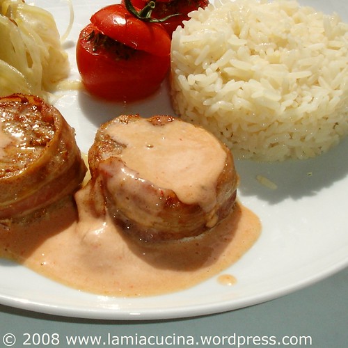 Partyfilet auf dem Teller