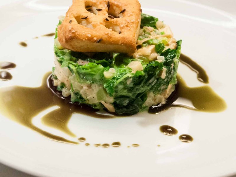 Wintergemüse mit Suppenhuhn