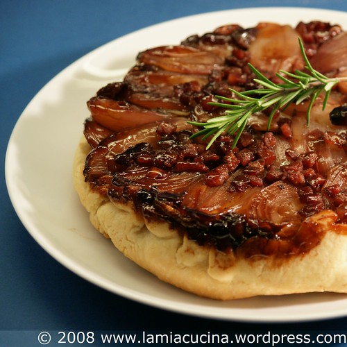 Tarte Tatin aux echalottes