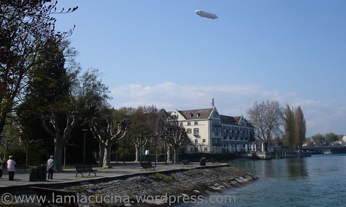 Konstanz Inselhotel mit Zeppelin NT