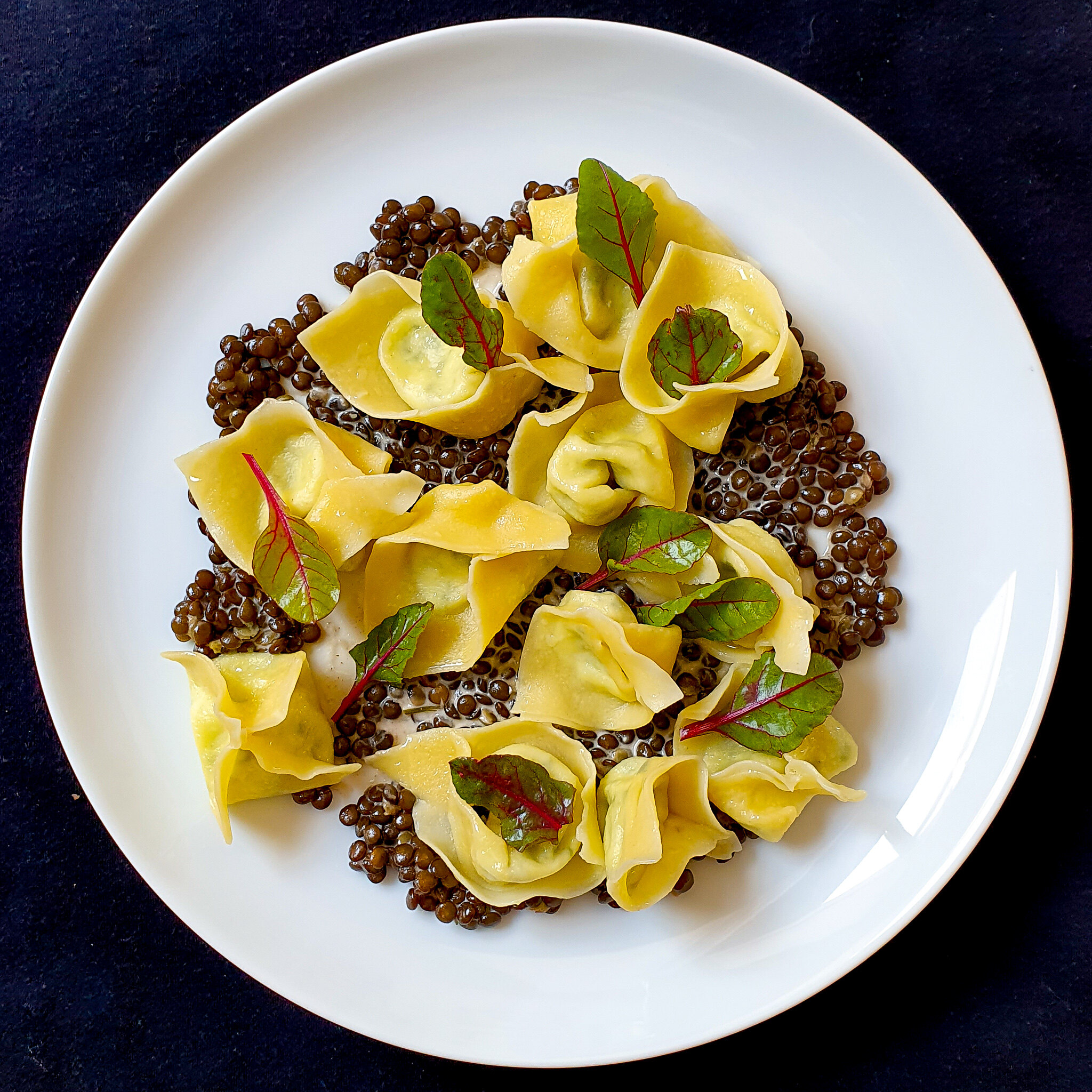 Kardamomlinsen mit Tortellini 20200413_120412
