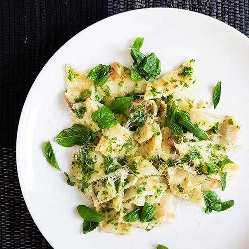 Testaroli mit Pesto 20170728_123054