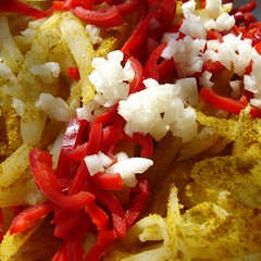 Kartoffeln gewürzt, bratfertig
