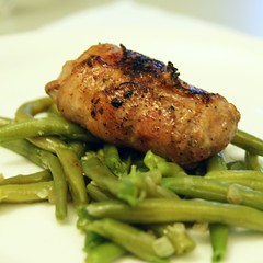 Kalbsleberrouladen: ein Rouladenpäckchen