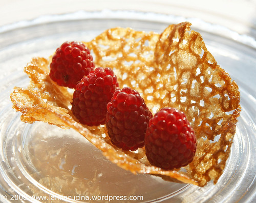 Tuiles aux quatre framboises
