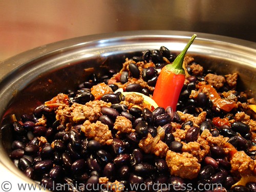 Chili con carne nach Bohnenzugabe