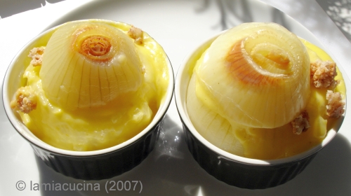 Cipolle ripiene con fonduta