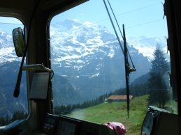 Jungfrau Blick aus Mürrenbahn
