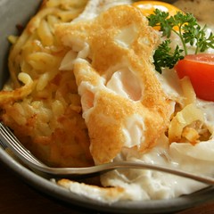 CH-3555 Trubschachen Bärenrösti Spiegelei weggeschoben