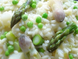 Risotto printanier au vin jaune